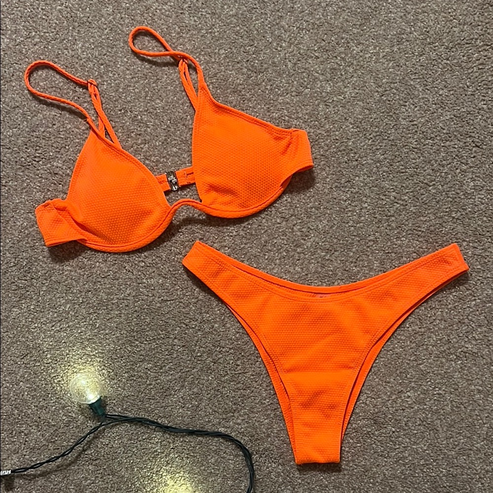 SHEIN | Vibrant Orange Bikini Set